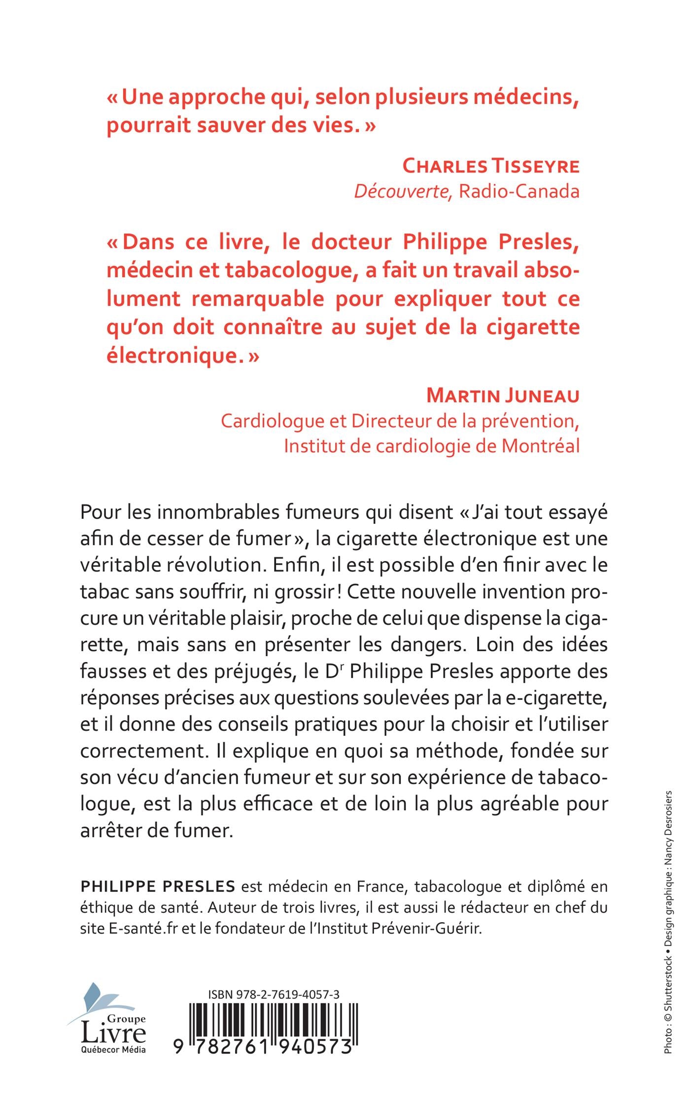 La cigarette électronique : enfin la méthode pour arrêter de fumer fac –  Les Éditions de l'Homme